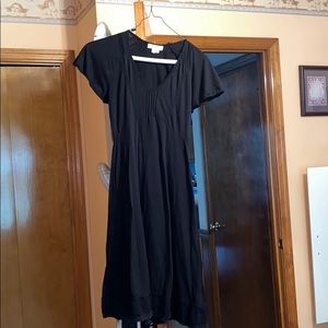 Black midi dress